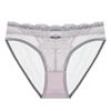 Women Sexy Low Rise Bow Lace Briefs Cotton Crotch Butt Lifting