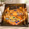 Digimon Blanket Flannel Blanket Soft Cozy Plush Throw for Sofa Bed Lightweight Home Decoration Outdoor Camping