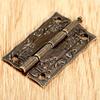 Cabinet Door Furniture Hinge 36*23mm Jewelry Wood Boxes Decorative Hinges Furniture Fittings +Screws +Storage Box