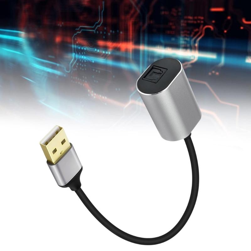 USB A Male Digital Fiber Analog Sound Cable SPDIF Female Digital Sound Converter Cable for HDTV Multimedia Speaker