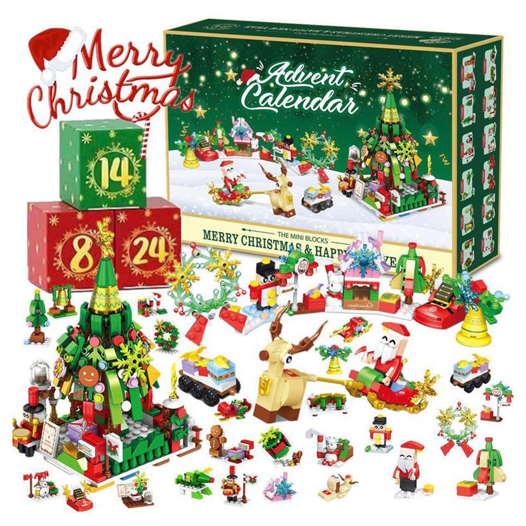 Educational Xmas Construction Toy Calendar Fun Holiday Present Idea For Party Decorations