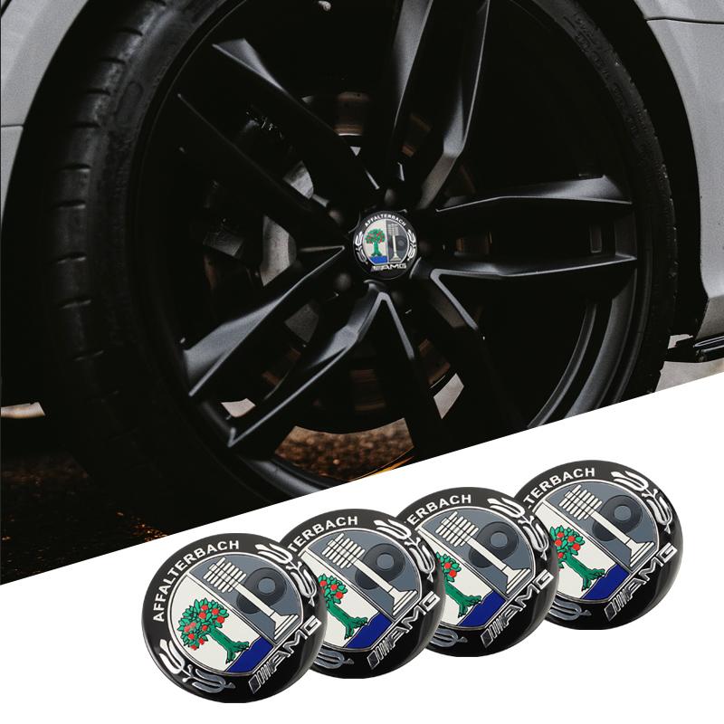 

4Pcs Automotive Wheel Hub Center Cover Badge Sticker For Mercedes Benz AMG Smart W205 C300 W203 W206 W108 W124 W126 W140 W168