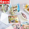 6 ks DIY Diamond Painting Sada přání Vzor zvířat Kamínky Diamantové umění Mozaikové pohlednice Blahopřání a dárky