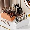 5 Compartments Remote Control Holder Solid Color Simple Cosmetics Storage Rack Space-Saving Multifunctional Stationery Organizer
