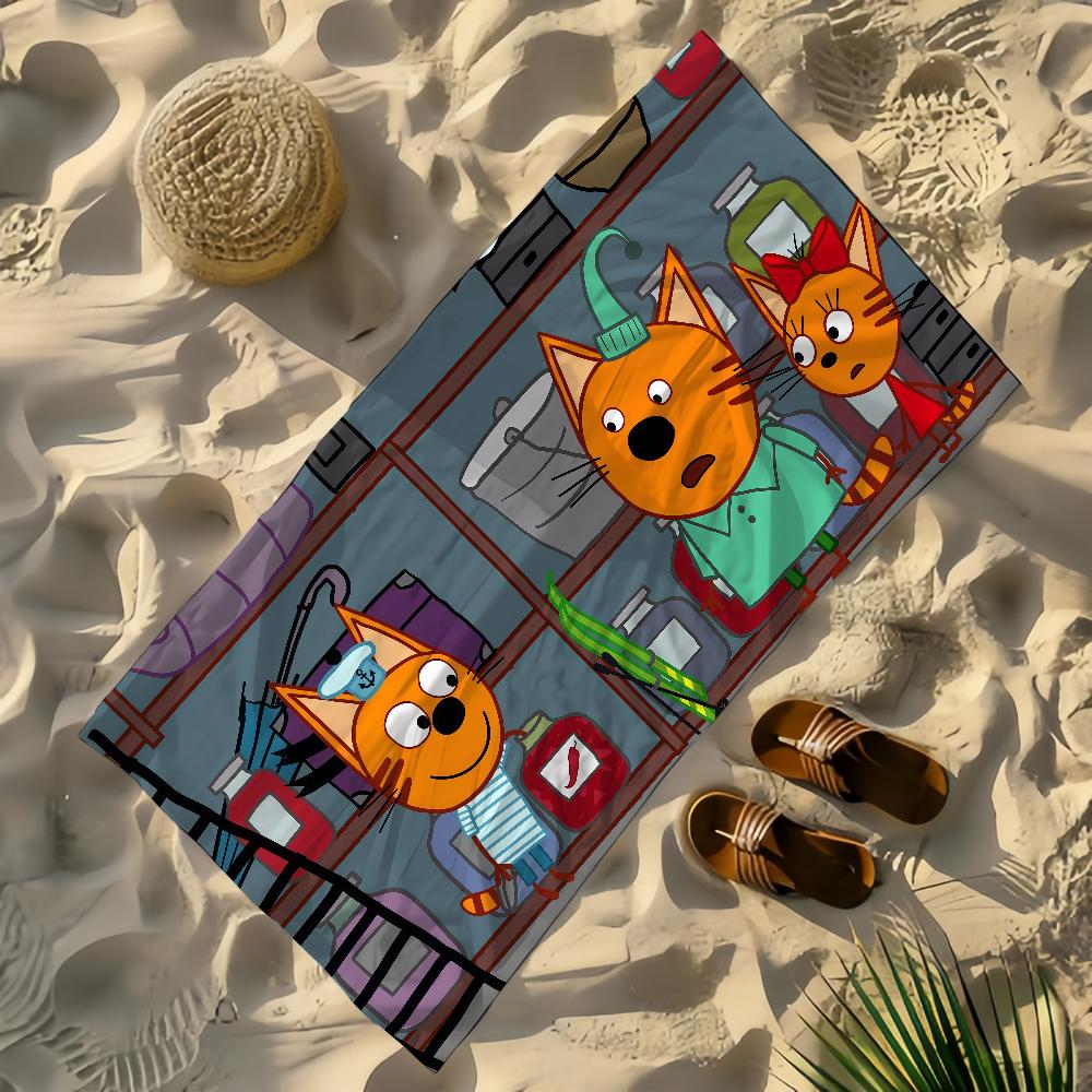 Cartoon Kid-E-Cats Handtuch Bleach Handtücher Yoga Fitnessstudio Leicht Tragbar Zum Schwimmen Duschen Reisen Sportzubehör Sanddicht