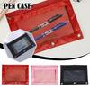 1PC Oxford Fabric Mesh Pencil Case Large Capacity Storage Supplies Office Office Bag School Bag P7E7