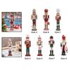 Nutcracker Figure Doll Wooden Nutcracker for Desktop Fireplace Decoration