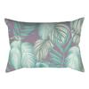 Home Flower and Green Plant Rectangular Waist Pillowcase, Peach Skin Velvet Digital Printed Throw Pillow, Office Waist Cushion Cover