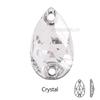 Resin Water Drop Flat Bottom Hand Sewn Drill, Silver Plated Bottom Double Hole Hand Sewn Flat Buckle Diy Clothing Luggage Accessories