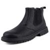 Fashion Waterproof Safety Shoes For Man Puncture Proof Work Safety Boots Men Chelsea Boots Steel Toe Work Shoes Industrial Security Male