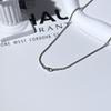 S925 Sterling Silver Round Chopin Chain Necklace for Men - Niche Design, Versatile, Light Luxury Style, Long Sweater Chain for Autumn and Winter.