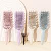 2pcs Curly Hair Styling Brush Set, with Comb Cleaning Claws, Hollow Styling Comb, Hair Brush, Suitable for Various Hair Types