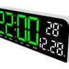 Large LED Alarm Clock with Simple Design - Desktop or Wall Mountable