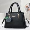 Stylish Versatile Daily Handbag For Ladies, Adorable Pom Pom Decor Multi-purpose Top Handle Shoulder Crossbody Bag For Casual Outfits