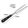 Stainless Steel BBQ Meat Fork with Wood Handle