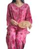 Improved cheongsam cotton silk pajamas women's spring and summer seven-quarter sleeves new Chinese style loungewear suit can be worn outside large