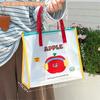 Jelly Beach Bag Cartoon Tote Bag Cute Transparent Waterproof Travel Tote Bag Shoulder Bag