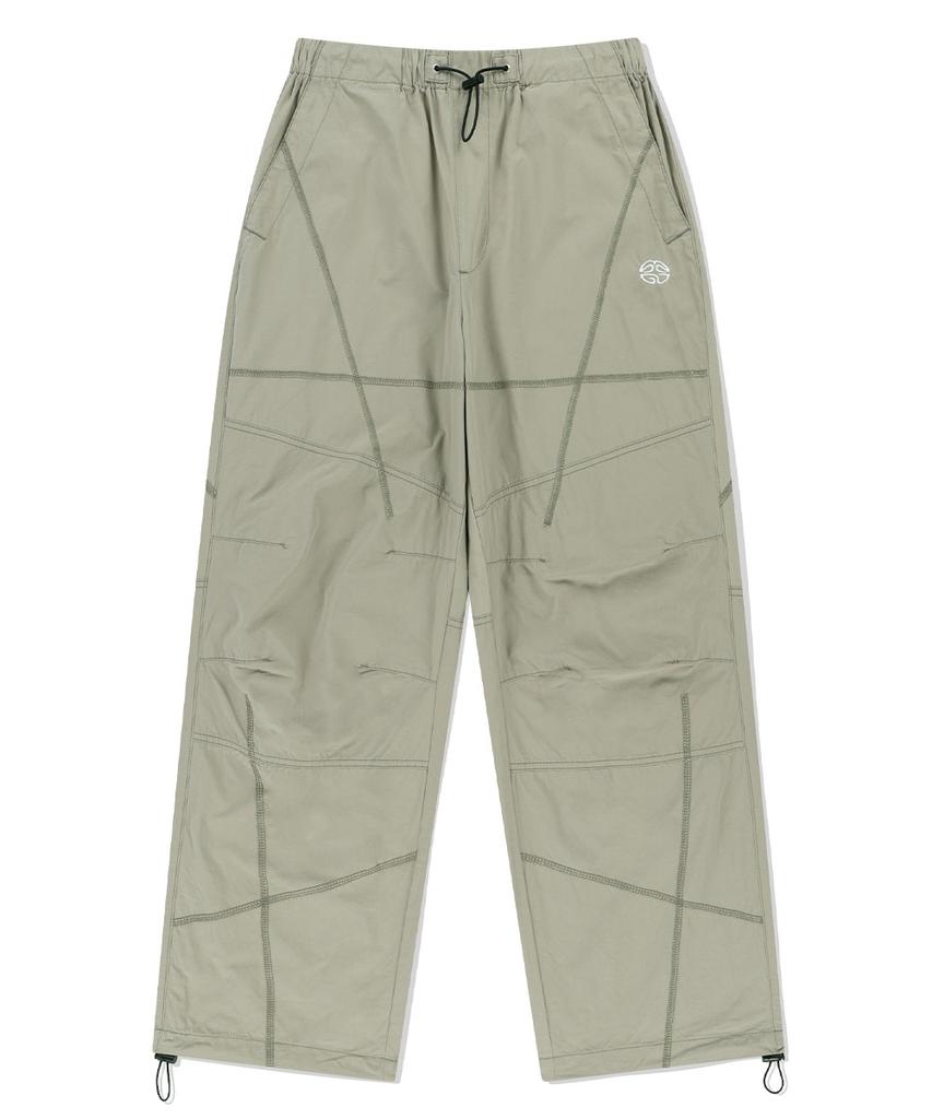 MAHAGRID Cover Stitch Parachute Pant Sage(Mg2Esmpa11A)
