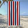Classic Vertical Stripes Beach Towel, Soft Quick-Drying, Perfect For Portable Outdoor Travel, Swimming, Camping And Summer Beach