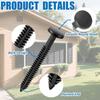 18pcs Vinyl Shutter Fasteners Elegant Universal Lok Pin Pegs Weather Resistant Window Shutter Pegs Window Accessories