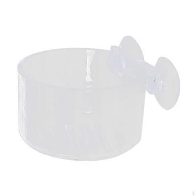 5Pcs Fish Feeding Bowl Food Feeder Transparent Tank Cup