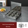 DianRuiEn Stainless Steel 9-Compartment Seasoning Box
