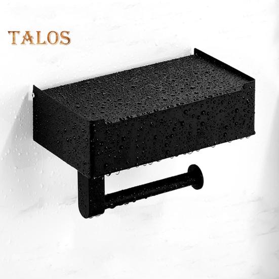 Tissue Rack Punch-Free Organization Stainless Steel Practical Toilet Mobile Phone Roll Holder Bathroom Supply