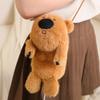 Cartoon Keychain Capybara Plush Dolls Pendant Childrens Toys Birthday Gifts