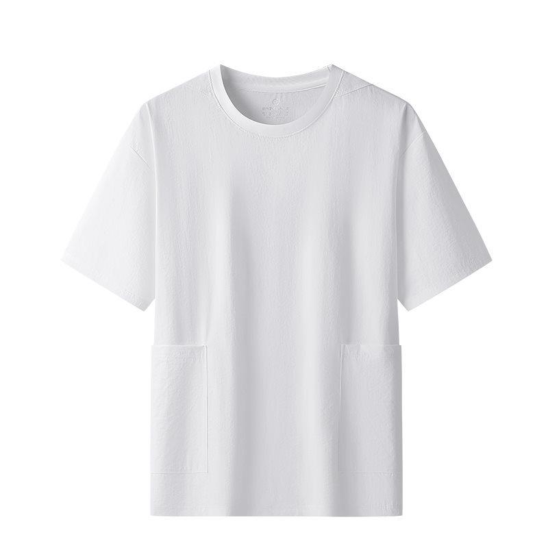 Quick-Dry Ice Silk Men's Short Sleeve Round Neck Tee for Summer Running & Fitness
