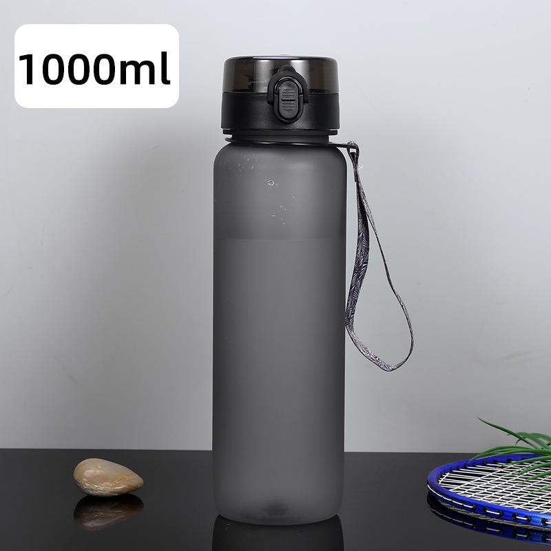 Tazza Acqua Sportiva Portatile Creativa in Plastica Opaca con Coperchio a Scatto Spazio Libero per Ragazzi e Ragazze