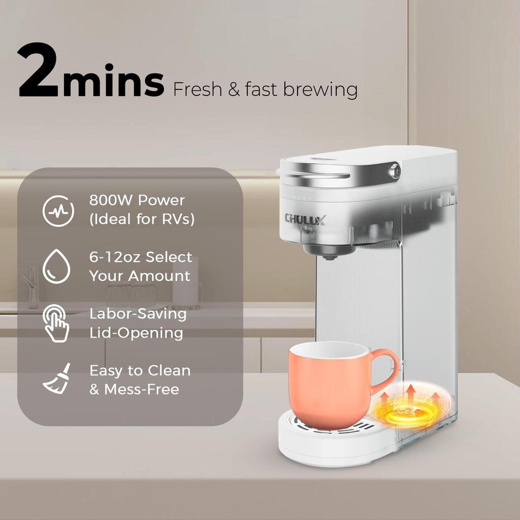 Chulex K-Cup Coffee & Tea Brewer for Home or Hotel Use