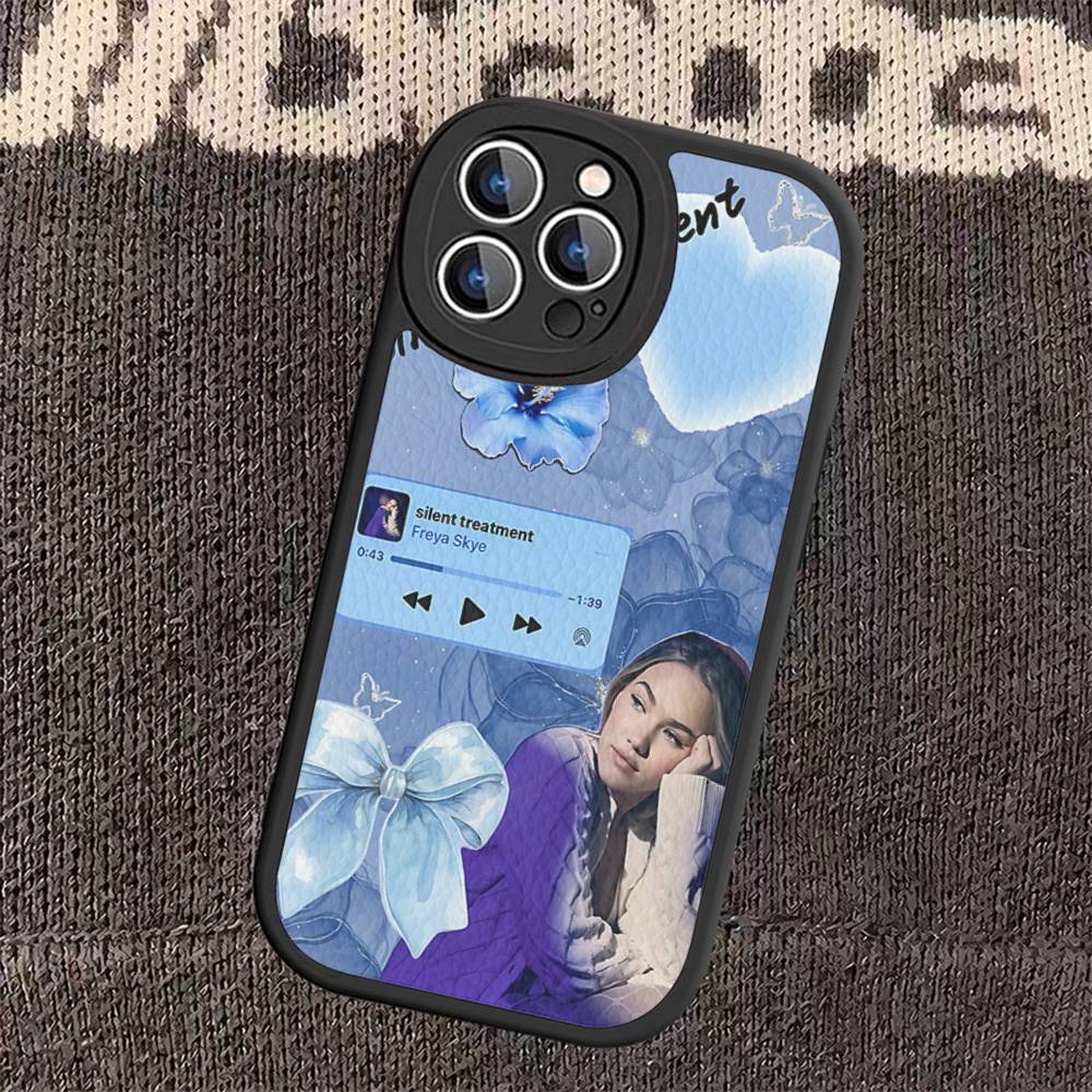 Custodia per telefono Singer F-Freya Skye per iPhone 16 15 14 11 12 13 Pro Max Plus Scocca Posteriore in Pelle