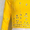 Chic French Socialite Rhinestone Bandage Top & Hip-Hugging Midi Mini Skirt Set