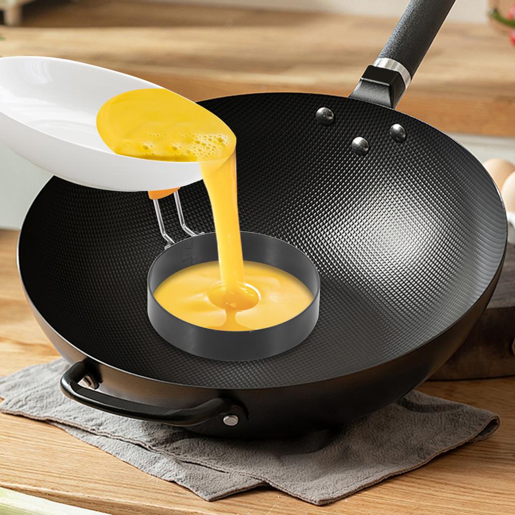 Eierringe Pfannkuchenform Set Set Edelstahl Spiegeleierring Grillpfanne Pfannkuchenformer Kochen Eierform Küche Frühstückswerkzeuge