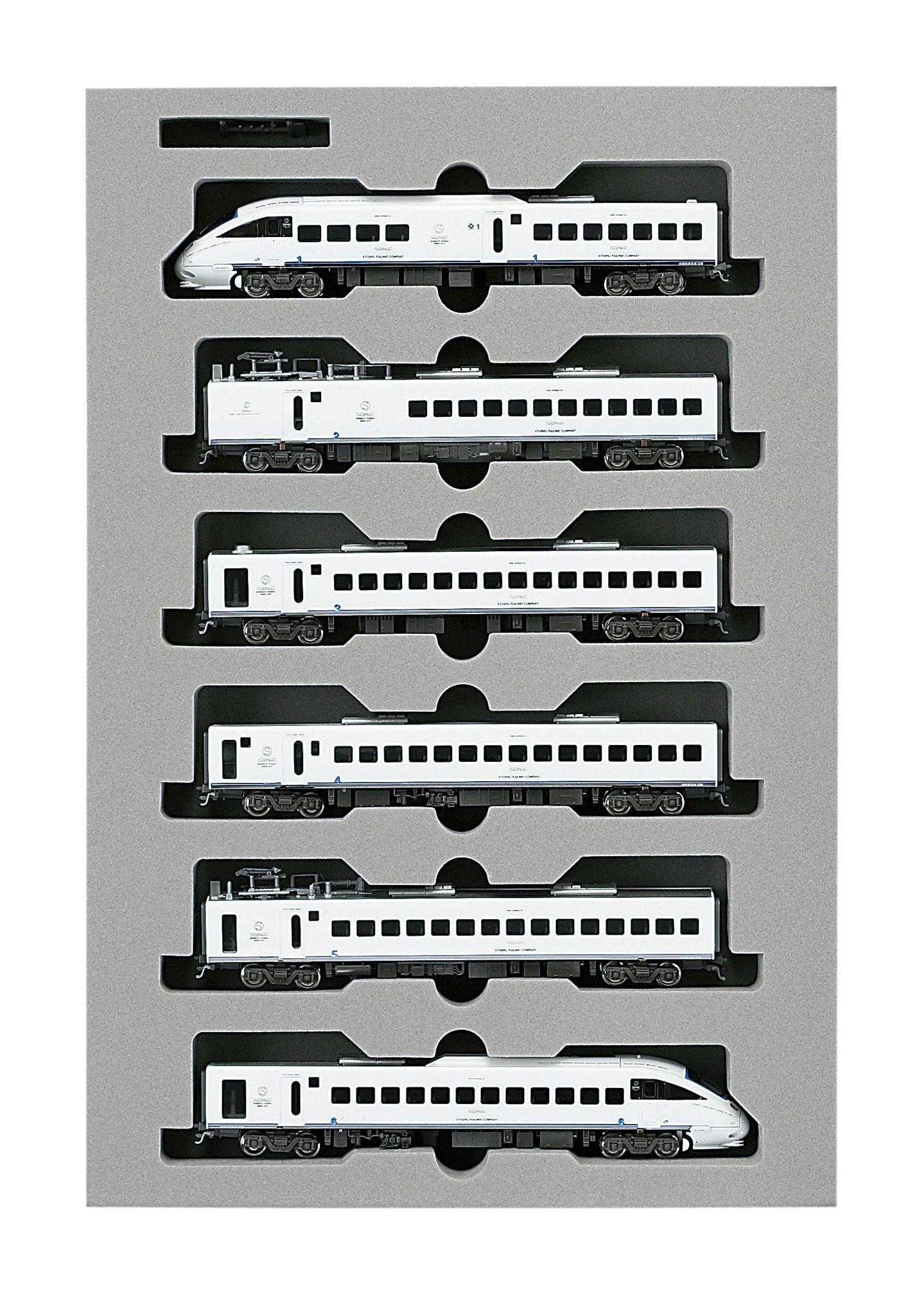 KATO N Gauge 885 Series White Sonic Set Model Train 6-Car 10-286 белый