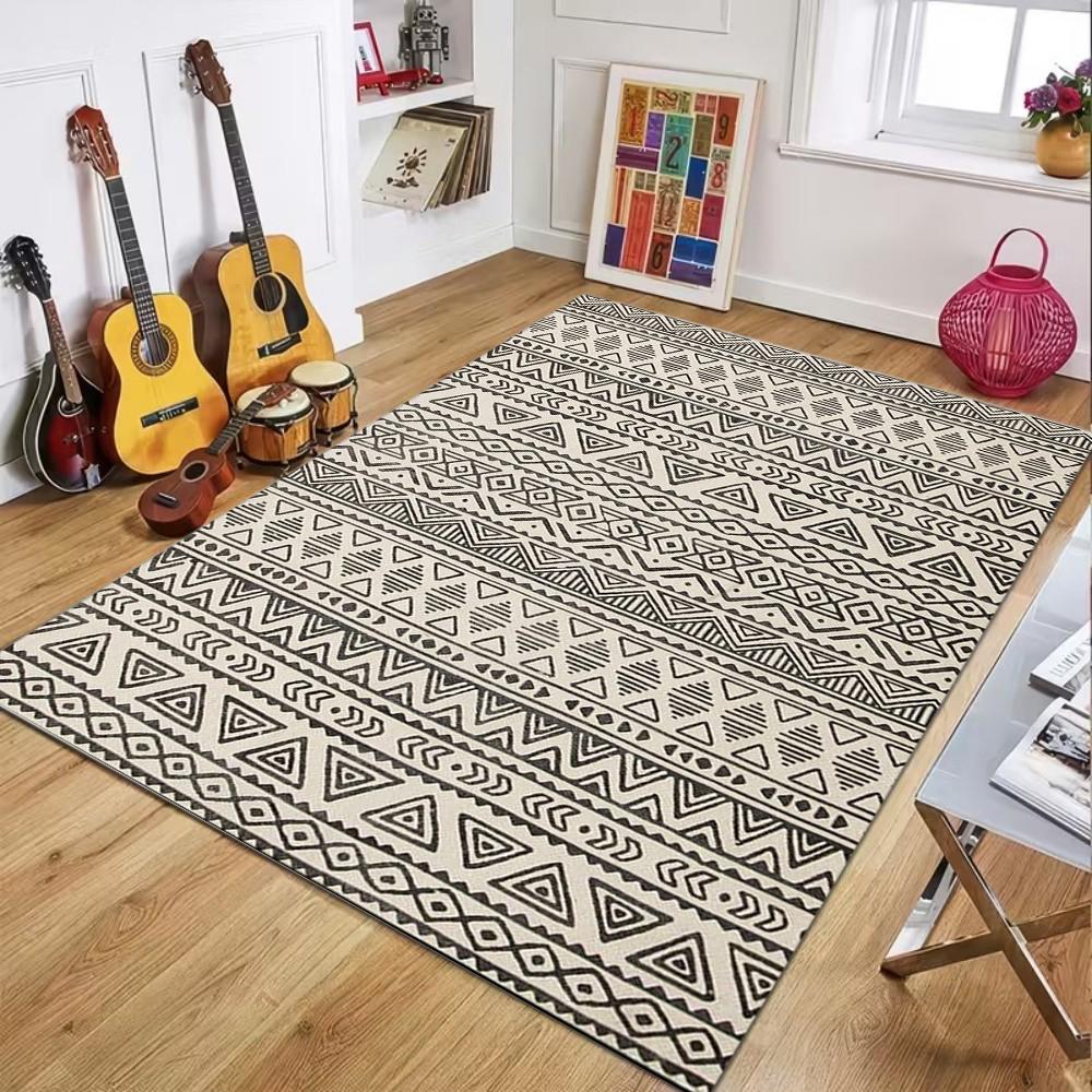 Outdoor Rugs Reversible Outdoor Plastic Straw Rugs Boho PatioIndoor Carpets RV Mat for Family Camp Picnic Bedroom Area Rug