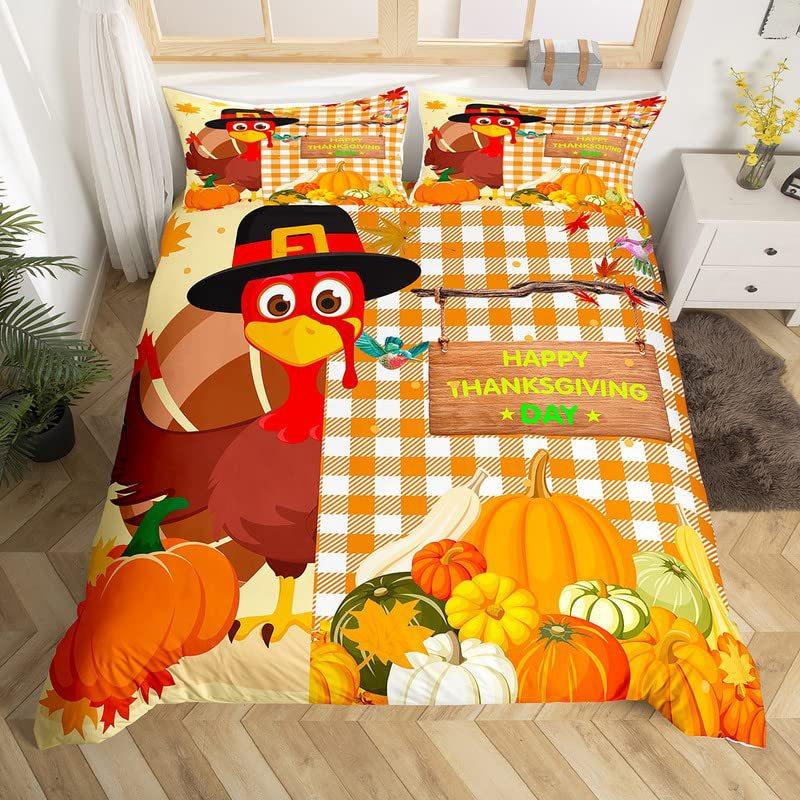 Cartoon Snowman Pink Polka Dots Three-Piece Quilt Cover Digital Printing Bedding Set Bed Cover