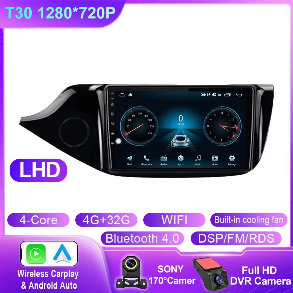 Android Auto Carplay For Kia CEED 2 JD 2012 - 2018 Car Radio Stereo Multimidia Player GPS Navi Bluetooth Stereo QLED Screen WIFI