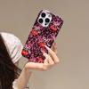 Leopard Print Cherry Mobile Phone Case for iPhone 18/17/16/15 Pro Max/13 with Chain EU/US Style Protection