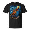 Spinosaurus Dinosaur Prehistoric Starry Night Van Gogh Dino T-Shirt