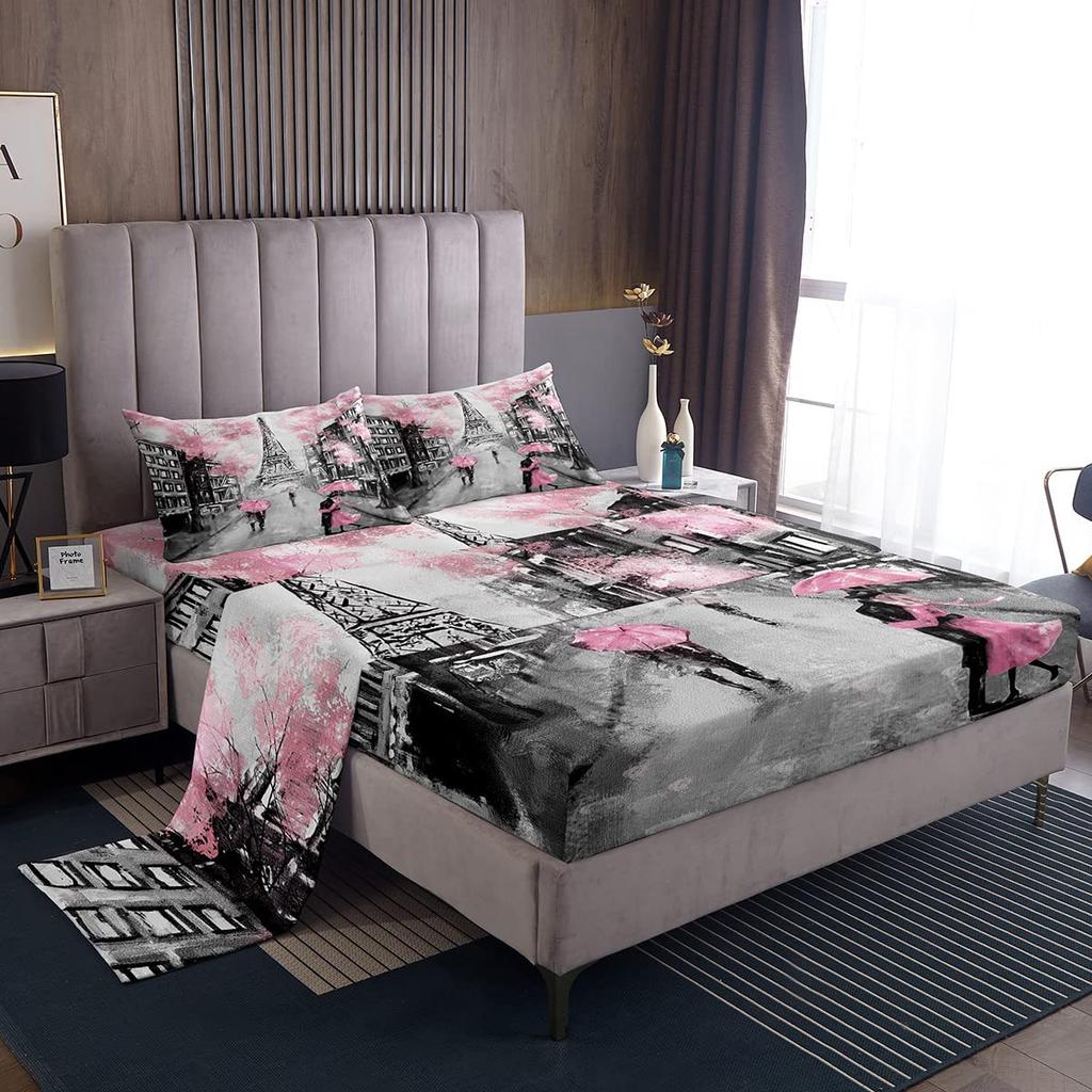 Gamepad pattern mattress four-piece digital printing bedroom room dormitory bedding decoration