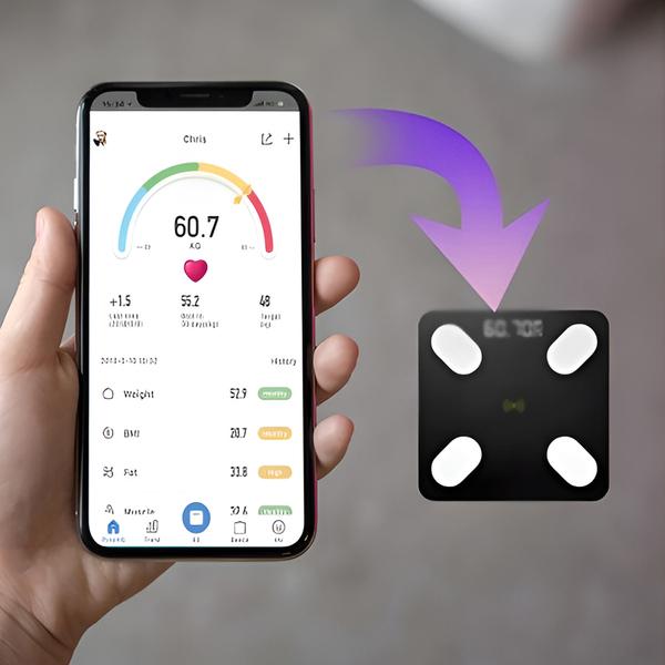 ANALYTICAL BATHROOM SCALE 180KG SMART + 31in1 ANDROID iOS PRECISE