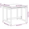 VidaXL Tabourets de jardin avec coussins 4pcs blanc acier et textilène, siège de jardin, tabouret d'extérieur, siège cube, 4008588