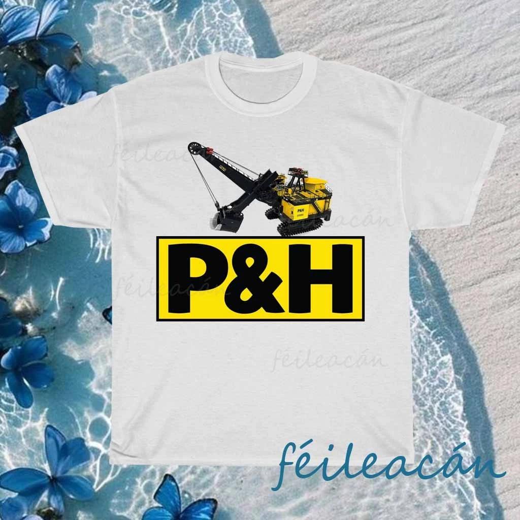 New Shirt P&H Mining Equipment T-Shirt Logo American T-Shirt Funny Size S to 5XL S