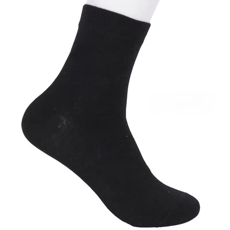 1Pairs/ Lot Men's Casual Socks  Cotton Socks Ankle Socks for Businessmen Men Fall Winter (Color: Black/White/Grey)