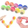 12Pcs Exploding Eyes Bouncy Ball Toy Assorted Halloween Ball Prom Gifts Elasticity Colorful Bouncy Rubber Jumping Ball Toy Gift