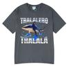 Tralalero Tralala Funny Humor Shark Meme T-shirt Men Women Clothes Fashion Gothic Vintage T-shirts Casual Oversized T Shirt Tops