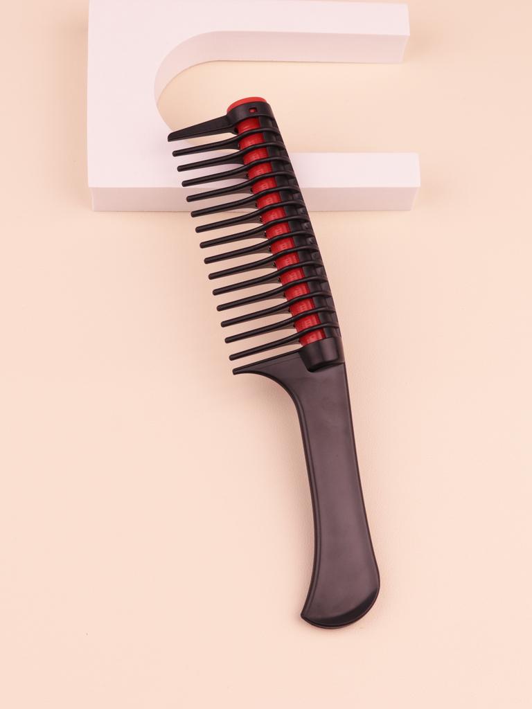 1 professional wide toothed comb, anti-static, detachable splicing roller comb salon hair dyeing tool Special for real hair wigs
