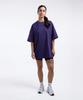 BOXRAW Lineal Oversized T-Shirt - Women'S W Bxrw-U-Linot-W [Purple] (Type A)