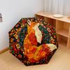 1 PC Automatic Folding Umbrella - Fox Pattern, Portable & Foldable Design with 8 Ribs, Christmas Birthday Gifts